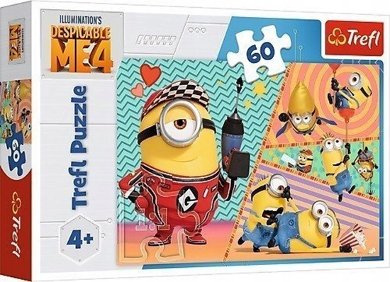Изображение Trefl Puzzle 60 elementów Wesoe Minionki Trefl