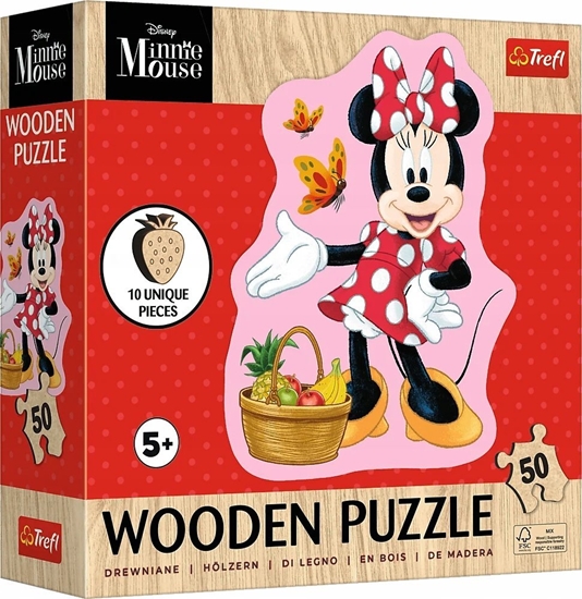 Picture of Trefl Puzzle drewniane Disney Wesoa Minnie 50 elementów (20279)