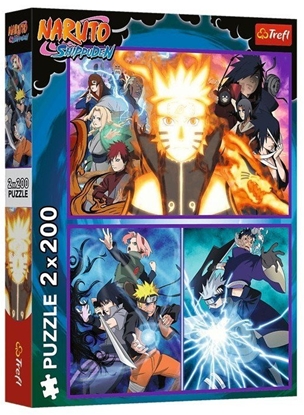 Изображение Trefl Puzzle Naruto Shippuden - Ninja z Wioski Ukrytego Licia 2x200 elementów (13333)