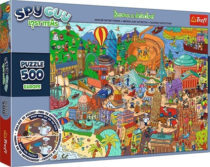 Attēls no Trefl Puzzle Spy Guy Lost Items Europa 500 elementów