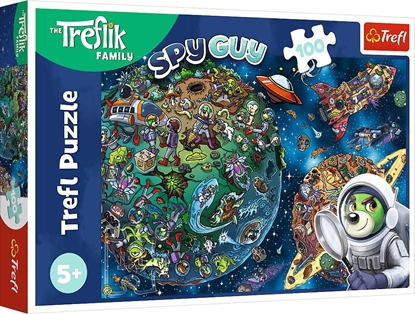 Изображение Trefl Puzzle Trefliki w Kosmosie 100 elementów