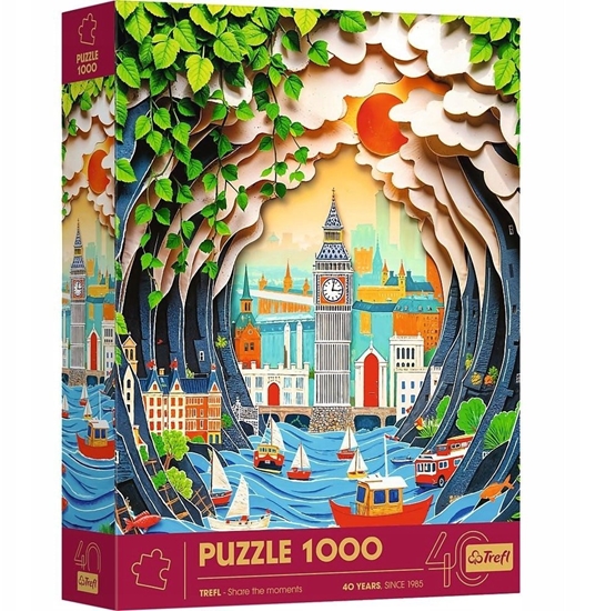 Picture of Trefl Puzzle z efektem 3D - 40-lecie Trefl - Londyn 1000 elementów (40043)