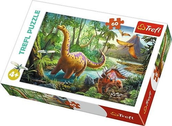 Picture of Trefl Puzzle, 60 elementów - Wdrówki dinozaurów (GXP-645413)