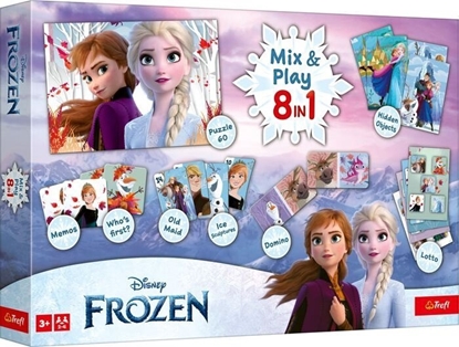 Picture of Trefl TREFL FROZEN 8in1 Mix&play set of boardgames