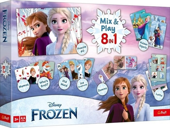Picture of Trefl TREFL FROZEN 8in1 Mix&play set of boardgames