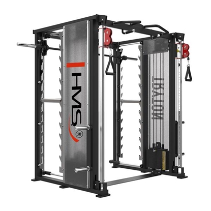 Attēls no Trenažieris TRYTON SMITH MACHINE 3D WITH DOUBLE LIFT AND STACK COMMERCIAL HMS