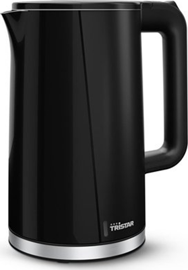 Picture of Tristar Double Walled Kettle | WK-3407 | Electric | 2200 W | 1.7 L | Plastic | 360° rotational base | Black