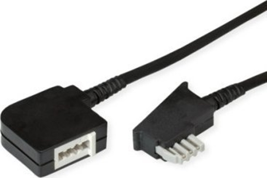 Picture of Triton Niemiecki przeduacz telefoniczny N-kodiert, czarny, 10 m