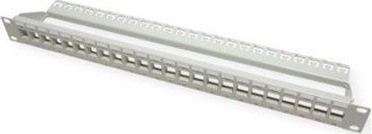 Изображение TRITON Patch panel ROLINE 19 keystone, 24P, nieekranowany, szary