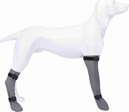 Изображение Trixie Skarpetka ochronna, silikon, L: 10cm/40cm, szara