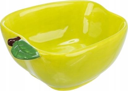 Attēls no Trixie TX-60757 MISKA CERAMICZNA DLA GRYZONI     JABKO 180ml  12x11cm /4