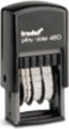 Attēls no Trodat trodat Datumstempel Printy /L1 Lagertext+Kissen bl-rot 4850