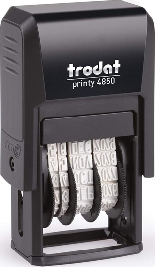 Picture of Trodat trodat Datumstempel Printy /L2 Lagertext+Kissen bl-rot 4850