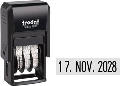 Attēls no Trodat trodat Datumstempel Printy DE schw + Kissen schw 4810