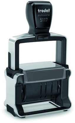 Attēls no trodat Wortdrehstempel Professional mit Datum 5117