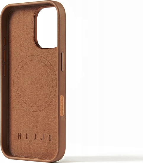 Picture of Troubadour Goods Limited Mujjo Full Leather Case - etui skórzane do iPhone 16 kompatybilne z MagSafe (tan)