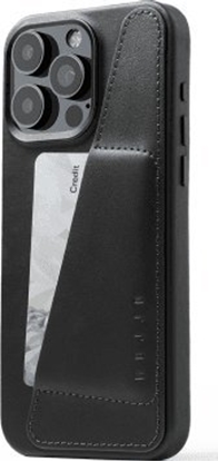 Picture of Troubadour Goods Limited Mujjo Full Leather Wallet Case - etui skórzane do iPhone 15 Pro Max kompatybilne z MagSafe (black)