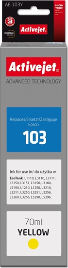 Изображение Tusz Activejet Tusz AE-103Y (zamiennik Epson 103 C13T00S44A; 70 ml; óty)
