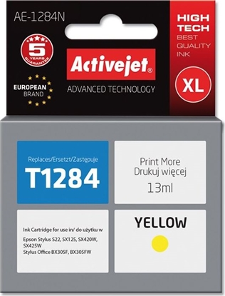 Attēls no Tusz Activejet Tusz Activejet AE-1284N (zamiennik Epson T1284 Supreme 13 ml óty)