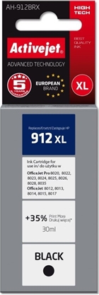 Attēls no Tusz Activejet Tusz Activejet AH-912BRX (zamiennik HP 912XL 3YL84AE; Premium; 1100 stron; czarny)