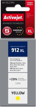Attēls no Tusz Activejet Tusz Activejet AH-912YRX (zamiennik HP 912XL 3YL83AE; Premium; 990 stron; óty)