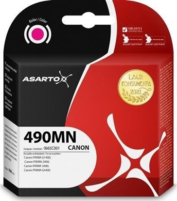 Picture of Tusz Asarto Tusz Asarto do Canon 490MN | 0665C001 | 70ml | magenta