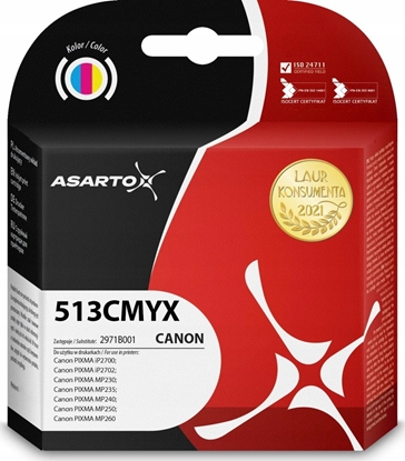 Picture of Tusz Asarto Tusz Asarto do Canon 513CMYX | 2971B001 | 12ml | color