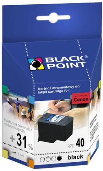 Изображение Tusz Black Point tusz BPC 40 (PG-40) Black