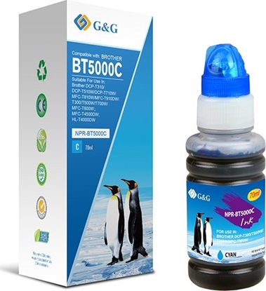 Attēls no Tusz G&G G&G kompatybilny ink / tusz z BT-5000C, NPR-BT5000C, cyan, 5000s
