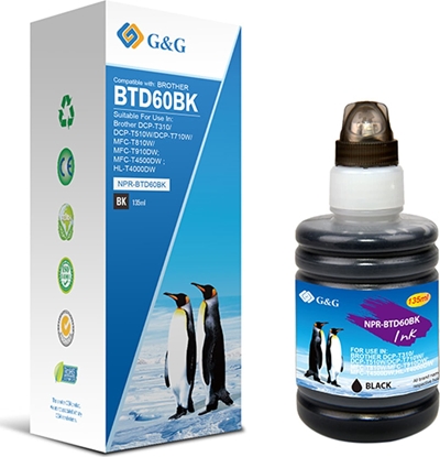 Attēls no Tusz G&G G&G kompatybilny ink / tusz z BTD60BK, NPR-BTD60BK, black, 6500s
