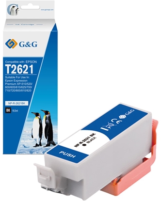 Attēls no Tusz G&G G&G kompatybilny ink / tusz z C13T26214012, NP-R-2621BK, black