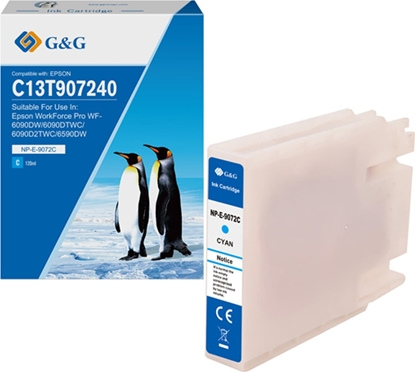 Attēls no Tusz G&G G&G kompatybilny ink / tusz z C13T907240, NP-E-9072C, cyan