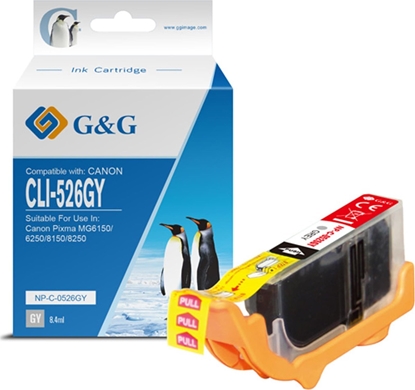 Attēls no Tusz G&G G&G kompatybilny ink / tusz z CLI526GY, NP-C-0526GY, 4544B001, grey, 8.4ml