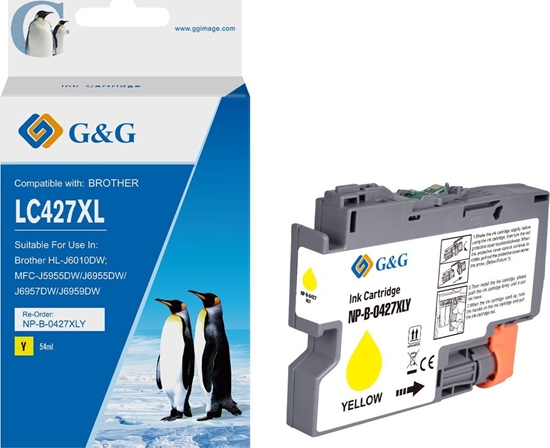 Picture of Tusz G&G G&G kompatybilny ink / tusz z LC-427XLY, NP-B-0427XLY, yellow