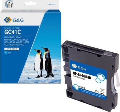 Attēls no Tusz G&G kompatybilny ink / tusz z 405766, NP-RI-0041C, cyan, 600s
