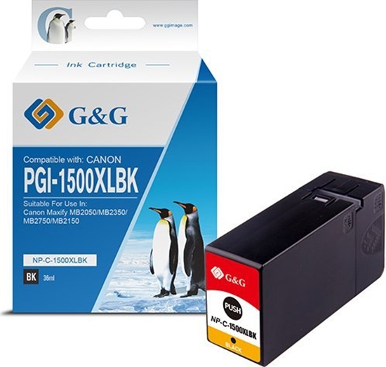 Picture of Tusz G&G kompatybilny ink / tusz z PGI 1500XL, NP-C-1500XLBK/C, black