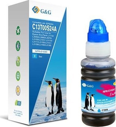 Attēls no Tusz G&G kompatybilny z C13T00S24A, NPR-E103C-70ml-B, cyan