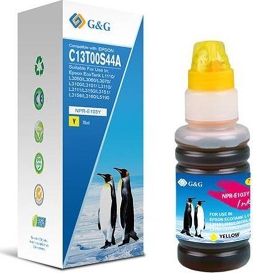 Picture of Tusz G&G kompatybilny z C13T00S44A, NPR-E103Y-70ml-B, yellow