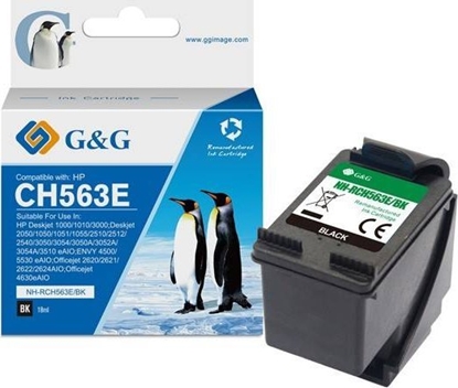 Attēls no Tusz G&G kompatybilny z CH563EE, HP 301XL, NH-RC563BK, black, 18ml