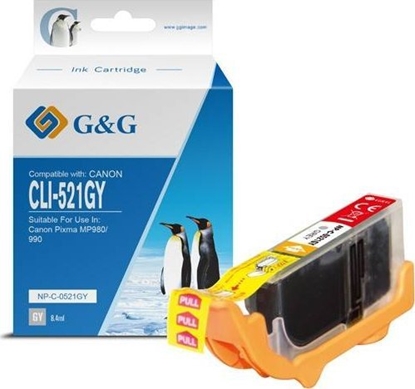 Attēls no Tusz G&G kompatybilny z CLI521GY, NP-C-0521GY, 2937B001, grey, 8.4ml