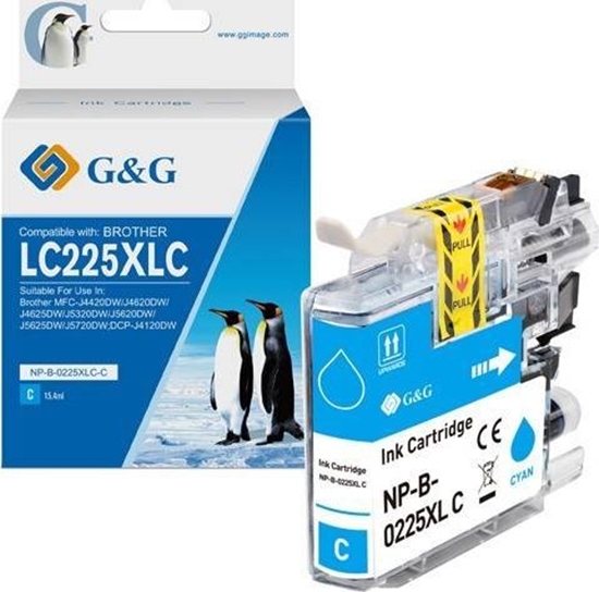 Изображение Tusz G&G kompatybilny z LC-225XLC, NP-B-0225XLC, cyan, 1200s