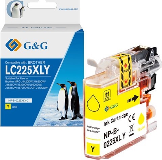 Picture of Tusz G&G kompatybilny z LC-225XLY, NP-B-0225XLY, yellow, 1200s