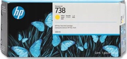 Attēls no HP 738 (676M8A) Ink Cartridge, Yellow