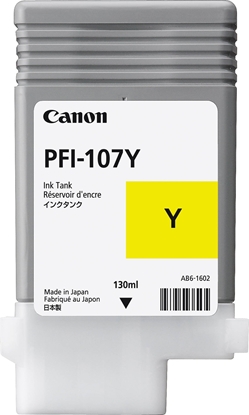 Picture of Tusz SKO Kasete Canon PFI-107Y (6708B001) YL 130ml OEM