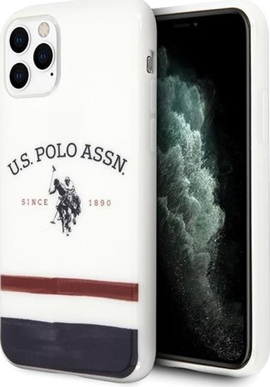 Picture of U.S. Polo Assn US Polo USHCN58PCSTRB iPhone 11 Pro biay/white Tricolor Pattern Collection
