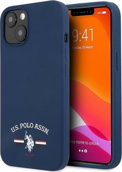 Picture of U.S. Polo Assn US Polo USHCP13SSFGV iPhone 13 mini 5,4" granatowy/navy Silicone Collection