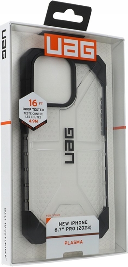 Изображение UAG Obudowa ochronna UAG Plasma - do iPhone 15 Pro Max przezroczysta - czarna ramka