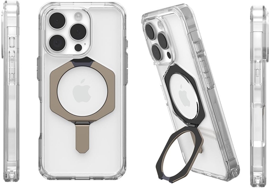 Picture of UAG Plyo XTE Magsafe - obudowa ochronna z podstawk do iPhone 16 Pro kompatybilna z MagSafe (clear/titanium)