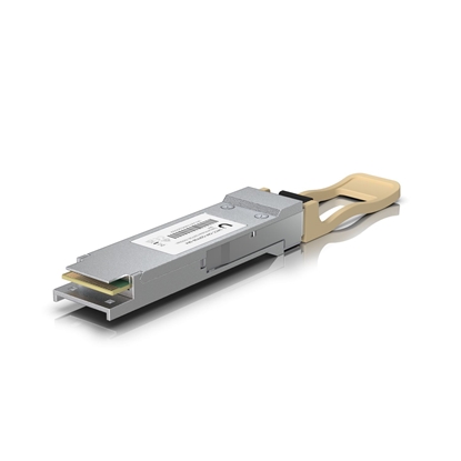 Picture of UBIQUITI 100G SR4 MULTI-MODE OPTICAL MODULE. QSFP28 TRANSCEIVER THAT SUPPORTS 100G CONNECTIONS UP TO 100 M USING MULTI-MODE FIBER WITH AN MPO-12 TYPE B UPC CONNECTOR
