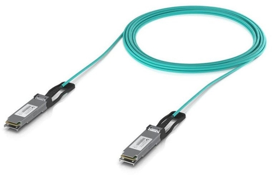 Picture of Ubiquiti UACC-AOC-QSFP28-10M kabel InfiniBand / wiatowodowy Kolor Aqua